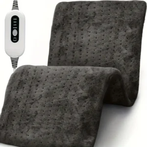 Electric Heating Pad for Back, Soft Flannel Heated Blanket 12" x 24", 4 Heat Settings, Fast Heating to 150°F, 2-Hour Auto-Off, Moist/Dry Heat Pads for Neck, Shoulder, Knee, Leg - Machine Washable, Ideal Christmas Gift for Men, Mom & Dad, Best for Christmas