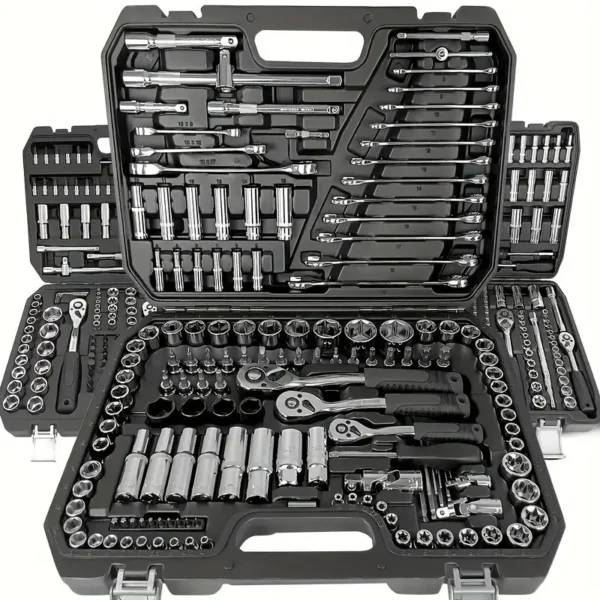 151pcs/ 46pcs Professional Automotive Master Tool Kit - Premium Tool Sets For Car, Bike, And Motorcycle Maintenance - Compact, Portable, And All-In-One Solution With Ratchet Wrench, Assorted Screwdriver Set - Image 2