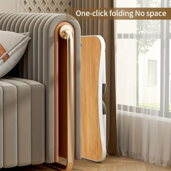Ultra Large Portable Laptop Bed Table Foldable Desk, Computer Desk - Multi Functional Tray Holder With Cup Holder And Drawer, USB, Fan, And Light - Perfect For Eating, Reading, And Writing On Beds, Sofas, Floors - Stable, Durable, And Foldable - Image 3