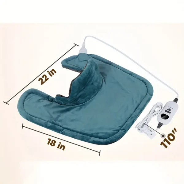 Graphene Heating Pad With 3 Times The Depth Of Warmth Shawl, Weighted Instant Heating Pad Suitable For Neck And Shoulders, Heating Wrapping With 6 Heating Options And 4 Automatic Shut-off Timers, As A Christmas Gift For Mothers Blanket S - Image 3