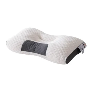 Knitted Massage Neck Pillow For Sleeping Soft, Adjustable Ergonomic Orthopedic Contour Support Pillow, High Quality Pillow Core, Removable Cover