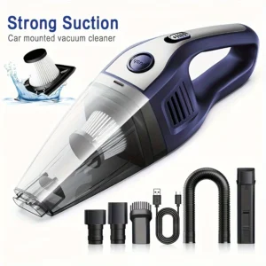 Portable Vacuum Cleaner Wireless Handheld Vacuum Cleaner for The Family Car, Powerful Suction USB Charging Mini Cleaning Vacuum Cleaner, Has a Variety of Accessories, Suitable for The Car, Home, Office And Other Slit Tools